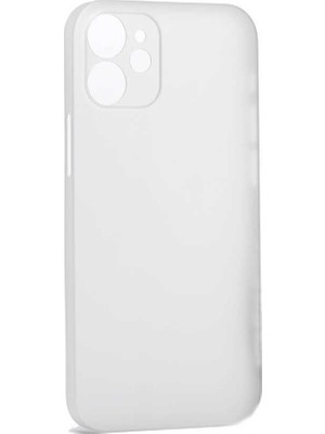 Case Street Apple iPhone 12 Kılıf Pp Ultra Ince Slim Fit Arka Koruma Şeffaf