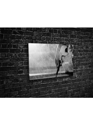 Tablo 360 Yağmurda Golfçü Kanvas Tablo