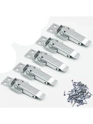 Nzb Gergi Mandalı Sandık Klipsi Küçük Boy Çelik Kaput Kilidi (5 Adet)