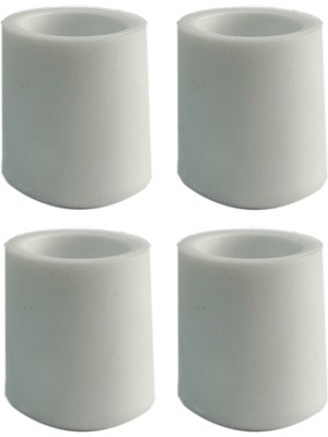 Adem Koç Plastik 21 mm Pvc Sandalye Profil Ayak Pabucu Sessiz Yumuşak (4 Adet)