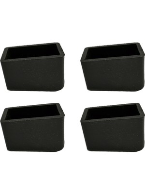 Adem Koç Plastik 20X30 mm Kaydırmaz Merdiven Ayağı Plastiği Merdiven Pabucu (4 Adet)