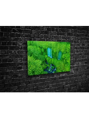 Tablo 360 Ormanda Şelale Kanvas Tablo