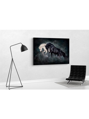 Tablo 360 Atlar Kanvas Tablo