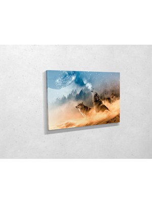 Tablo 360 Kurt Sürüsü Kanvas Tablo