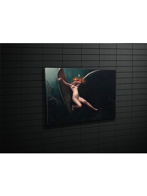 Tablo 360 Luis Ricardo Falero- A Fairy Under Starry Skies Kanvas Tablo
