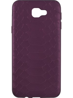 Nettech Samsung Galaxy G570 J5 Prime Uyumlu Timsah Deri Desen Silikon Kılıf