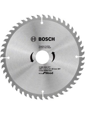Bosch Sunta Daire Testere Optiline Eco 190*30 mm 48 Diş  - 2608644377