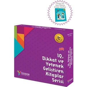 TÜZDER Yayınları 5+ Yaş 9’lu Set + Pingu ile Yeni Dünya Kitabı - IQ Dikkat ve Yetenek Geliştiren Kitaplar Serisi
