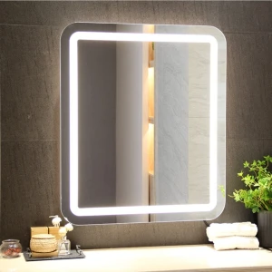 Toprak Dekor 70 x 60 cm Ledli Banyo Aynası