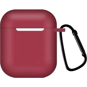 Airpods Silikon Kılıf Yumuşak 360 1 ve 2 Nesil Bordo