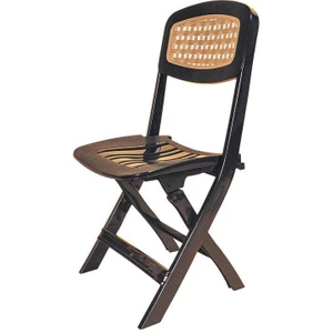 SY-2530 Katlanır Lüks Plastik Sandalye Siyah