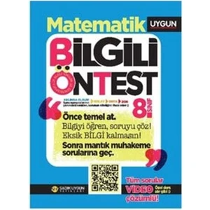 Sadık Uygun Yayınları 8. Sınıf Matematik Bilgili Öntest