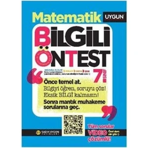 Sadık Uygun Yayınları 7. Sınıf Matematik Bilgili Öntest