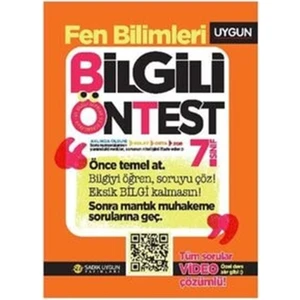 Sadık Uygun Yayınları 7. Sınıf Fen Bilimleri Bilgili Öntest