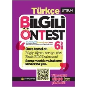 Sadık Uygun Yayınları 6. Sınıf Türkçe Bilgili Öntest