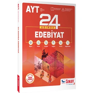 Sınav Yayınları AYT Edebiyat 24 Adımda Konu Anlatımlı Soru Bankası