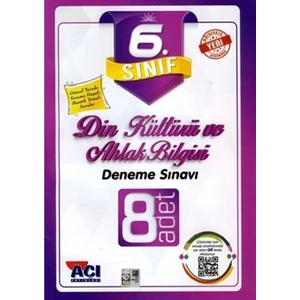 Açı Yayınları 6. Sınıf Din Kültürü ve Ahlak Bilgisi 8'li Deneme Sınavı