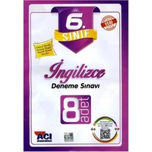 Açı Yayınları 6. Sınıf İngilizce 8'li Deneme Sınavı