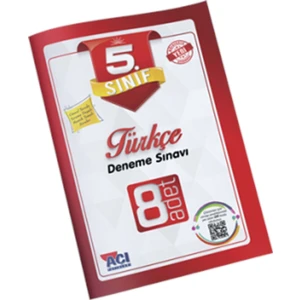 Açı Yayınları 5. Sınıf Türkçe 8'li Deneme Sınavı