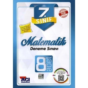 Açı Yayınları 7. Sınıf Matematik 8 Adet Deneme Sınavı