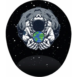 Mağaza Depom Astronotun Dünyası  Bilek Destekli Tasarım Mousepad