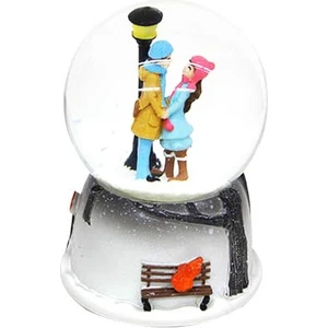 Kar Küresi Sevgili Işıklı Müzikli Kar Küresi