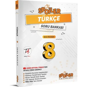 Spoiler Yayınları 8. Sınıf LGS Türkçe Soru Bankası
