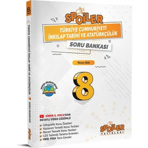 Spoiler Yayınları 8. Sınıf LGS Inkılap Tarihi Soru Bankası