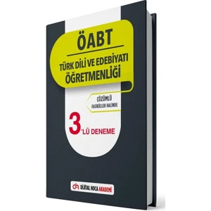 Dijital Hoca Akademi ÖABT Türk Dili ve Edebiyatı Öğretmenliği 3 Deneme Çözümlü