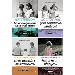 Benim Olağanüstü Akıllı Arkadaşım - Yeni Soyadının Hikayesi - Terk Edenler ve Kalanlar - Kayıp Kızın Hikayesi - 4 Kitap - Elena Ferrante