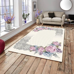 Meka Home Halı Örtüsü Dantelli
