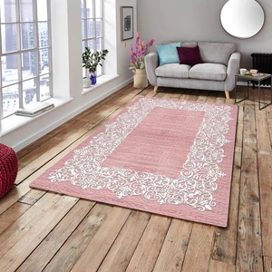 Meka Home Halı Örtüsü Su Yolu Pembe