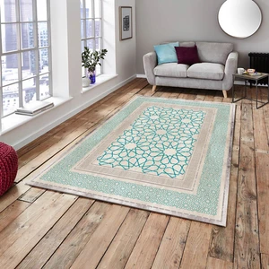 Meka Home Halı Örtüsü Çini Mavi