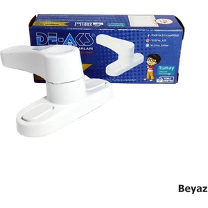 Deaks Pvc Kapı Pencere Çocuk Emniyet Güvenlik Kilidi Çekmeli Metal Beyaz
