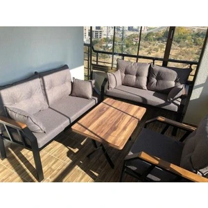 Tu Tienda 2+2+1+Sehpa Demonte Bahçe,balkon,mutfak Mobılyası