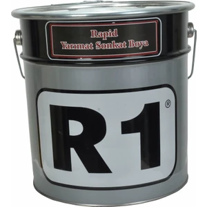 R1 Endüstriyel Rapid  Yarımat Siyah Sonkat Boya 15 kg