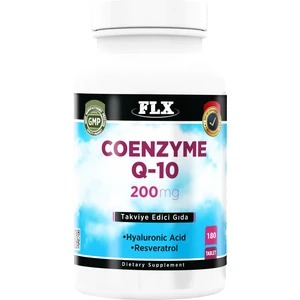 Coenzyme Koenzim Q-10 200 Mg Hyaluronik Asit Resveratrol 180 Tablet