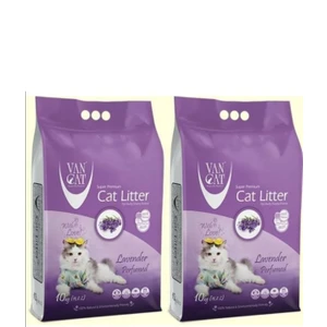 Vancat Kedi Kumu İnce Taneli Lavanta Kokulu  10Kg X2 ADET