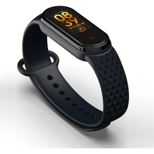 Xiaomi Mi Band 5 ve 6 Uyumlu Kordon (Kabartma Desenli)