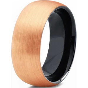 Bayan Erkek Eskitilmiş Gold Tungsten Yüzük DM82