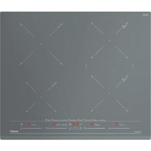 IZC 64630 ST Ankastre Cam Seramik İndüksiyonlu Ocak 7400 W Gri 60 cm 112500026