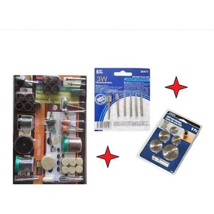 Rekotools-Dremel Proxxon Için 105 Parça Gravür Zımpara Kesici Disk Polisaj Kalıpçı Parçaları Ahşap Metal Disk