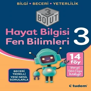 Tudem Yayınları 3. Sınıf Hayat Bilgisi & Fen Bilimleri 3 Boyut Konu Anlatım Föyü