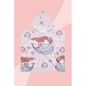 Bebek Çocuk Panço Yaş Seçenekli Plaj Havlusu Mermaidson