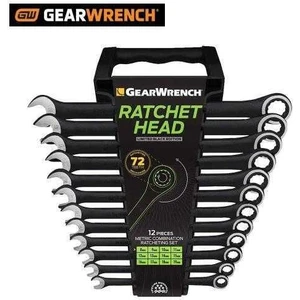 Wrench 9412BE Kombine Cırcırlı Anahtar Seti, Metrik, 12 Parça