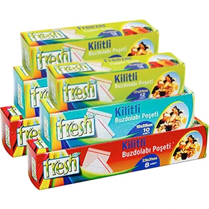 Fresh Up 3 Ü 1 Arada Kilitli Buzdolabı Poşeti Set 6 Parça