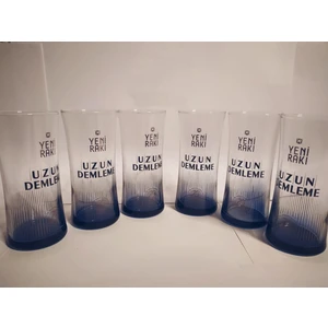Özel Tasarım Uzun Demleme Rakı Bardağı (6 Adet)
