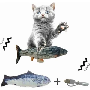 Dancing Fish Hareketli Balık Kedi Oyuncağı 30 cm