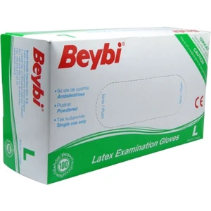 Temizlik Eldiveni Latex Pudralı Large 100'lü