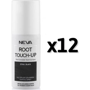 Root Touch-Up Saç Dibini Anında Kapatan Sprey 75 ml Siyah 12'li